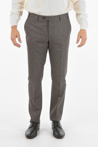 2 Button GATE District Check Virgin Wool Blend Suit