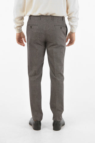 2 Button GATE District Check Virgin Wool Blend Suit