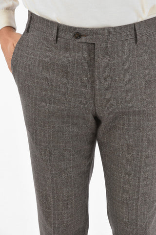 2 Button GATE District Check Virgin Wool Blend Suit