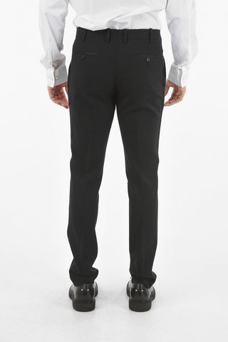 2-button TUXEDO Suit in Honeycomb Motif with Satin Peak Lapel