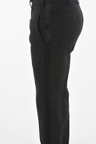 2-button TUXEDO Suit in Honeycomb Motif with Satin Peak Lapel
