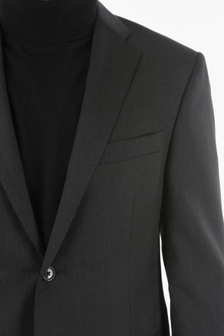2 Button ACADEMY Herringbone Virgin Wool Suit