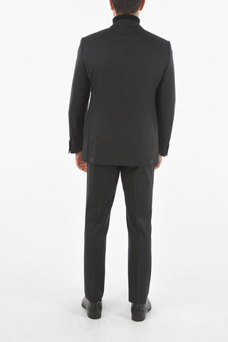 2 Button ACADEMY Herringbone Virgin Wool Suit