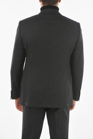 2 Button ACADEMY Herringbone Virgin Wool Suit