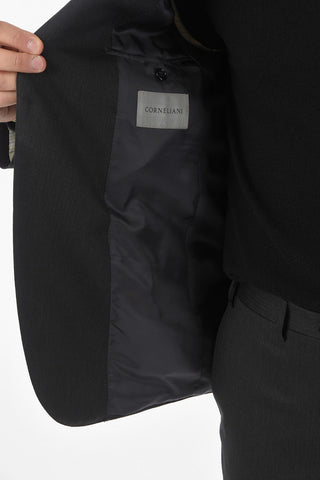 2 Button ACADEMY Herringbone Virgin Wool Suit