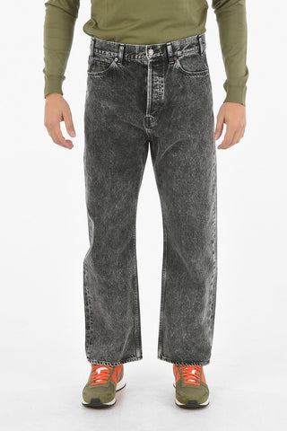 Straight Fit Acid Wash Denims