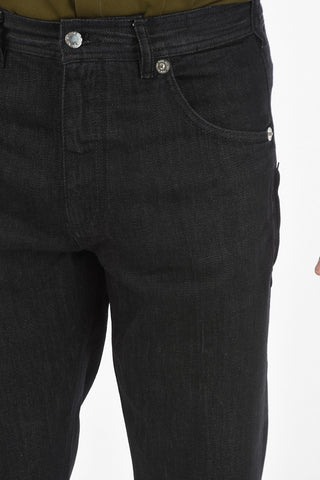 20cm Low Rise Dark Washed Loose Fit Jeans