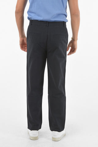 Embroidered Logo Cotton Chino Pants