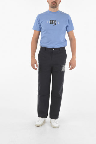 Embroidered Logo Cotton Chino Pants
