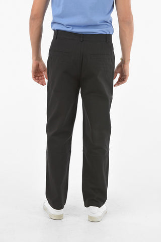 Embroidered Logo Cotton Chino Pants