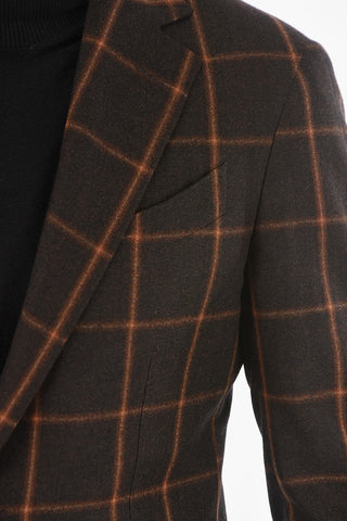 Blazer ACADEMY Foderato con Motivo Windowpane Check