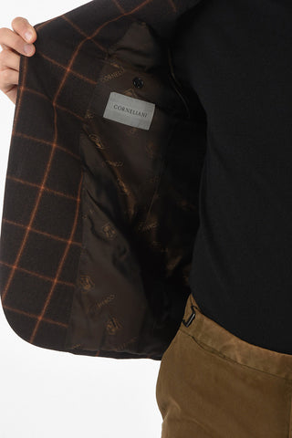 Lined ACADEMY Windowpane Check Blazer