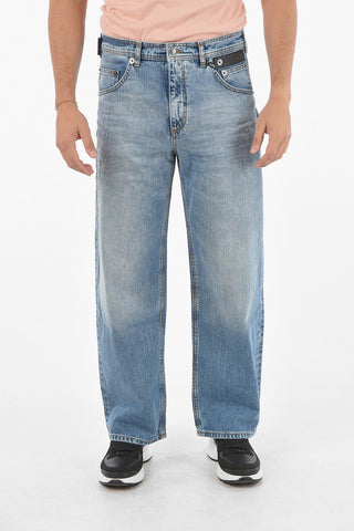 25cm 5 Pockets Baggy Fit Jeans