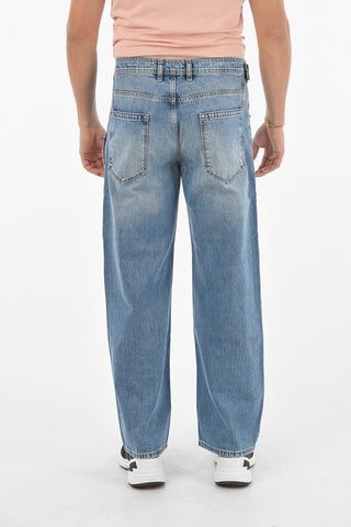 25cm 5 Pockets Baggy Fit Jeans