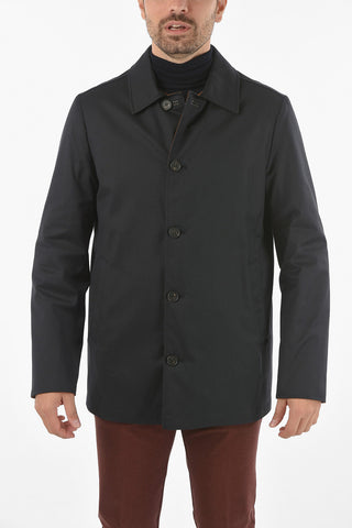 ID Leather Detail Reversible Quilted Outerwear