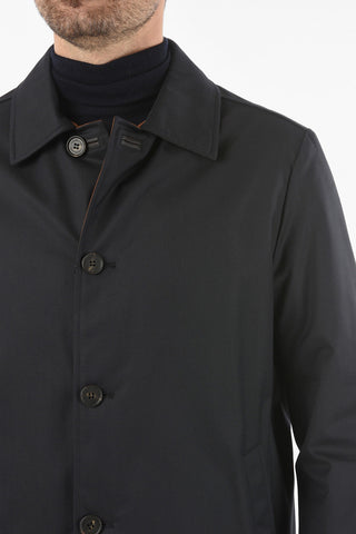 ID Leather Detail Reversible Quilted Outerwear