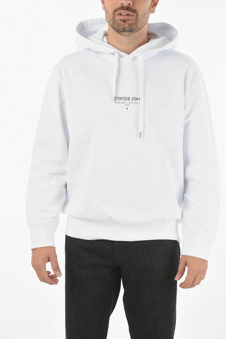 Logo Printed Solid Color Hoodie