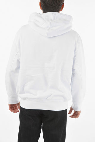 Logo Printed Solid Color Hoodie