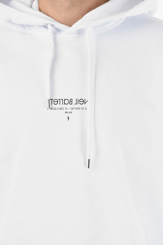 Logo Printed Solid Color Hoodie