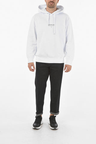 Logo Printed Solid Color Hoodie