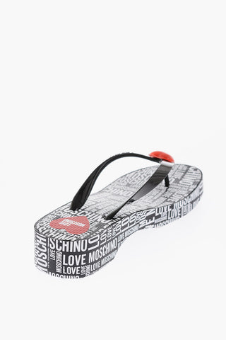LOVE 4cm All Over Logo Printed EVA45 Flip Flops