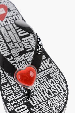 LOVE 4cm All Over Logo Printed EVA45 Flip Flops