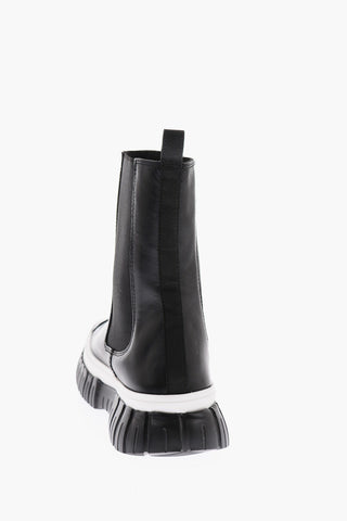 LOVE Leather GOMMA55 Chelsea Boots with Track Sole