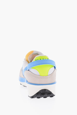 Suede Details WAFFLE DEBUT Sneakers with Patch Logo