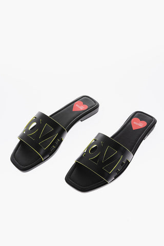 LOVE Sandali in Pelle con Dettagli Cut-Out