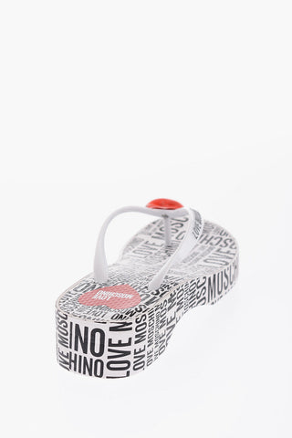 LOVE 4cm All Over Logo Printed EVA45 Flip Flops