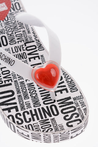 LOVE 4cm All Over Logo Printed EVA45 Flip Flops