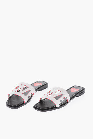 LOVE Cut-Out Details Leather Sandals
