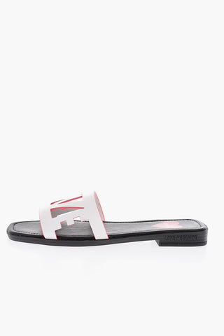 LOVE Cut-Out Details Leather Sandals