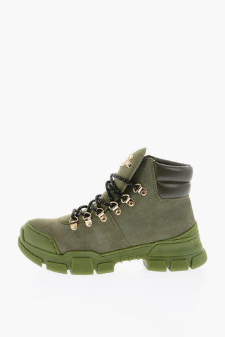 LOVE Stivaletti Trekking TREK45 in Pelle con Dettagli Dorati