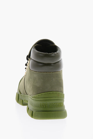 LOVE Stivaletti Trekking TREK45 in Pelle con Dettagli Dorati