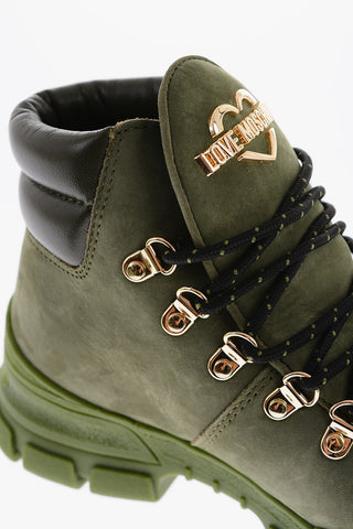 LOVE Stivaletti Trekking TREK45 in Pelle con Dettagli Dorati