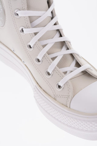 CHUCK TAYLOR ALL STAR 4,5cm Faux Leather LIFT High-Top Sneakes with Platform