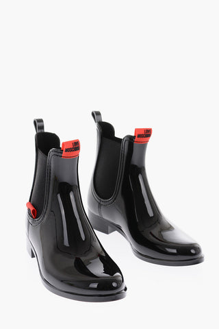 Shiny Faux Leather RAINBOOT30 Chelsea Boots