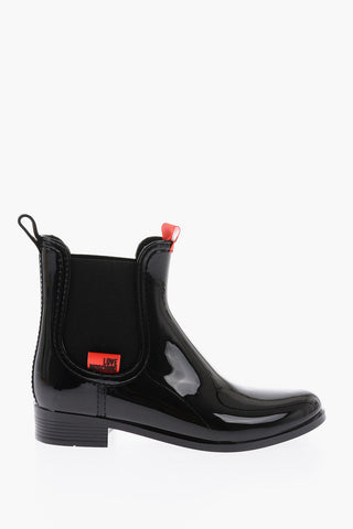 Shiny Faux Leather RAINBOOT30 Chelsea Boots