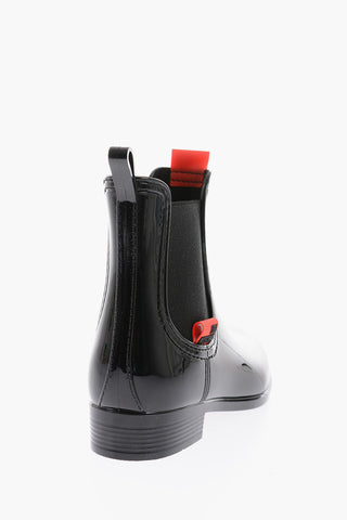 Shiny Faux Leather RAINBOOT30 Chelsea Boots