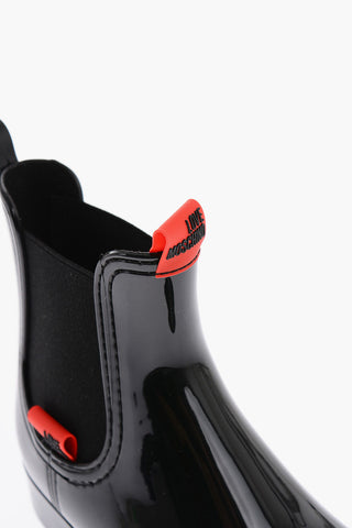 Shiny Faux Leather RAINBOOT30 Chelsea Boots