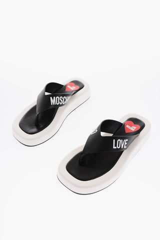 LOVE Sandali Infradito ROW30 Bicolore con Punta Quadrata
