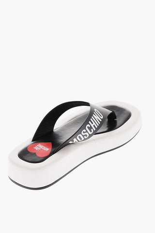 LOVE Sandali Infradito ROW30 Bicolore con Punta Quadrata