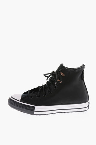 CHUCK TAYLOR ALL STAR Faux Fur Intter High-Top Sneakers with Intarsio Logo