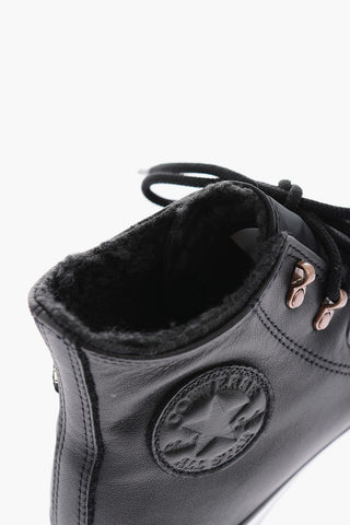 CHUCK TAYLOR ALL STAR Faux Fur Intter High-Top Sneakers with Intarsio Logo