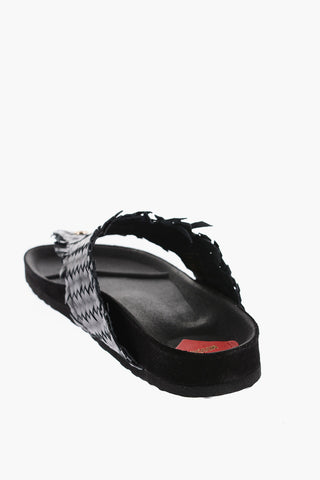 LOVE Braided Motif Thong Sandals