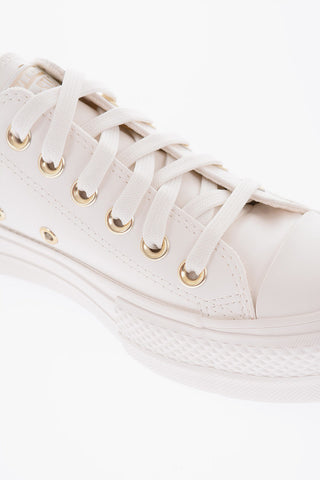 CHUCK TAYLOR ALL STAR Sneakers LIFT in Ecopelle con Platform 4,5cm
