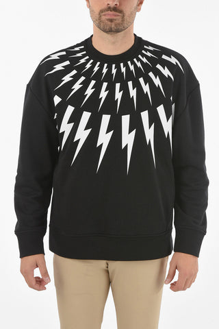 Crew-neck FAIR-ISLE THUNDERBOLT Sweatshirt