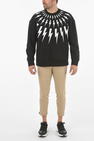 Crew-neck FAIR-ISLE THUNDERBOLT Sweatshirt