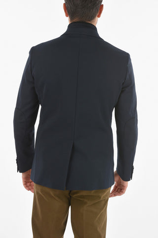 CC COLLECTION Blazer in Tessuto Stretch con Chester Piece e Toppe